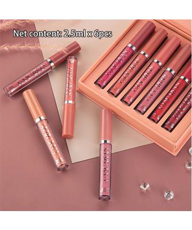  HADAVAKA Matte Color Matte Matte Lipstick Set Long Lasting Velvet Lipstick Set Non-Faded (A) - Buy Online on GoSupps.com