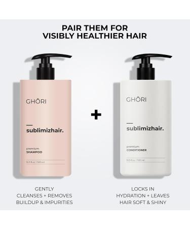 Sublimizhair Korean Herbal Shampoo for Dry & Damaged Hair | Hanbang Formula with Ginseng Licorice & Tea Extracts | Gentle Scalp Cleansing | pH Balanced Shampoo | 500 ml Conditioner 500 ml (Lot de 1) - Buy Online on GoSupps.com