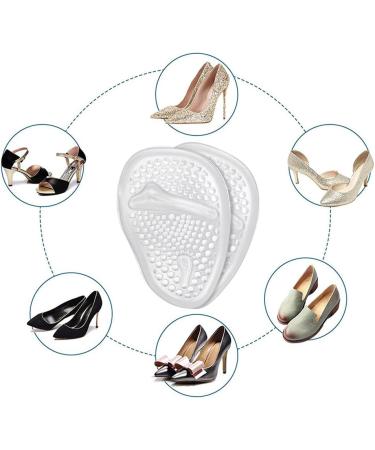 High Heel Pads - 2 Pairs (4 Pieces) Anti-Slip Silicone Insoles for Extreme Comfort | Ultra-Thin Gel Shoe Pillows - Buy Online on GoSupps.com