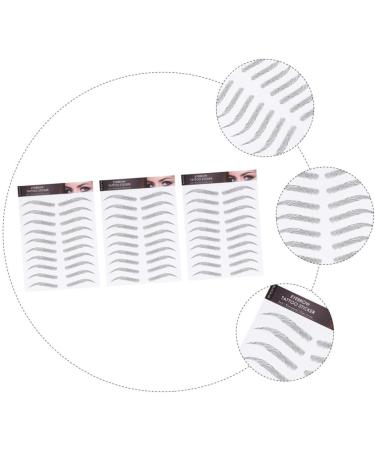 Healeved 9 Sheets Waterproof Eyebrow Stickers Brow Black Mens Sticking Stuffers Peel off Transfer Stickers 21x15cmx3pcs Black 1x3pcs - Buy Online on GoSupps.com