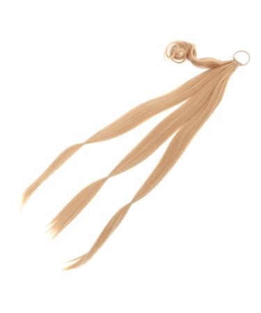 minkissy Braid Wig Synthetic Braided Ponytail Extension Hair Extensions for Braids Synthetic Ponytail Extention Human Hair Extensions Fake Ponytail High Temperature Wire To Weave Women's 90X5CM Yellow