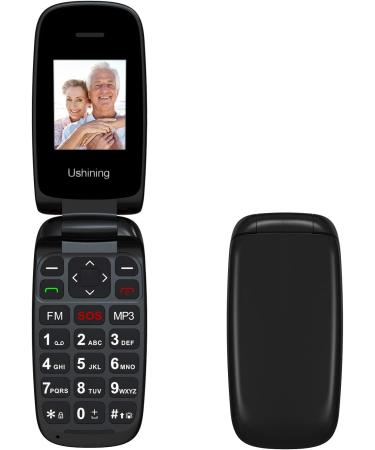 USHINING GSM Senior Flip Phone - Large Button Emergency Call 1.77 Color Display - No Contract - Ideal for Seniors - Buy Online on GoSupps.com
