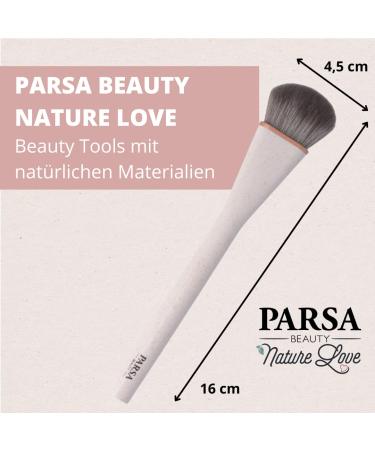 Parsa Beauty Nature Love Vegan Make-Up Brush | Wheat Straw Foundation Brush for Flawless Application - Extra Soft Synthetic Hair - Buy Online on GoSupps.com