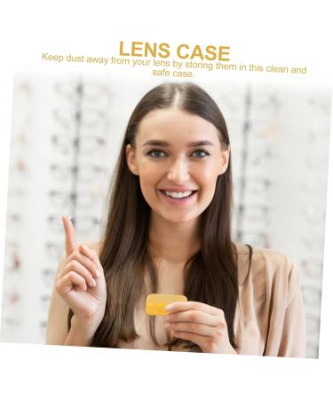 Partykindom Colored Contact Lens Case Set - 4 Protective Covers for Eye Care Perfect Pink Holder - Buy Online on GoSupps.com