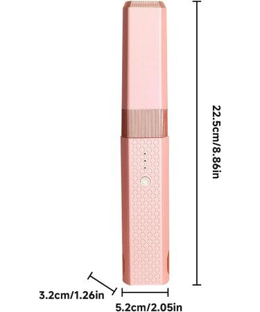 Portable Cordless Flat Iron - Even Heating Ceramic Hair Straightener for Short Hair & Curls - Ideal Styling Tool for Home & Salon - Pink - Buy Online on GoSupps.com