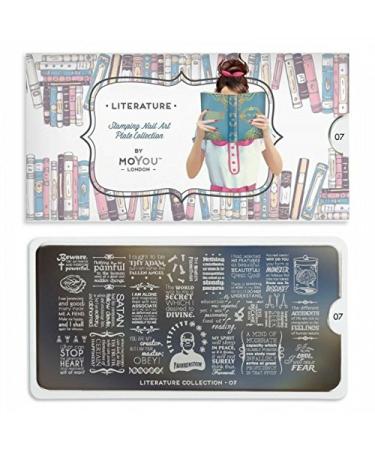 Moyou London Schablon - Literature 07 | Premium Nail Art Stencils for Creative Designs - Worldwide Shipping - Buy Online on GoSupps.com