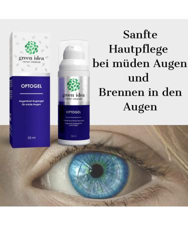Green Idea Optogel - Refreshing Eye Gel for Tired Irritated & Dry Eyes | 50ml with Pantenol - Soothes & Relieves Eye Discomfort - Buy Online on GoSupps.com