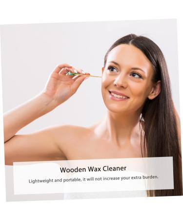 Healifty 12pcs Wooden Ear Pick Set - Ear Wax Removal Tools with Metal Cleaner - Adorable Cartoon Design for Children - Ear Cleaning Supplies - Buy Online on GoSupps.com