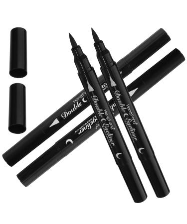 FOMIYES 4pcs Liquid Eyeliner Pen Double-sided Liquid Stamp Eyeliner Eyeliner Pen Stamp Abs