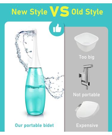 Buy Peri Bottle Postpartum 400ml - Portable Vaginal Cleansing Tool in Green | Travel Toilet Seat for Postpartum Care & Hygiene - Buy Online on GoSupps.com