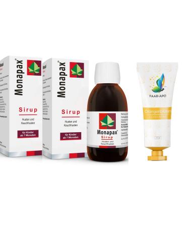 MONAPAX SYRUP 2x150 ml including a high-quality hand cream brand Faar-Apo