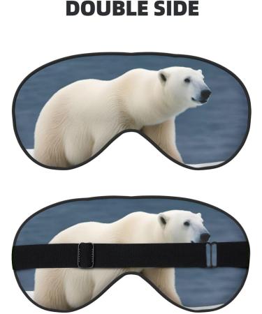 SSIMOO Polar Bear Sleep Mask - Adjustable Breathable Eye Mask for Comfortable Sleep | International Shipping Available - Buy Online on GoSupps.com