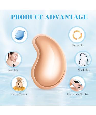 Nano Crystal Hair Remover - Painless Exfoliation Tool for Men and Women - Magic Hair Eraser for Silky Smooth Skin - Gold - Buy Online on GoSupps.com