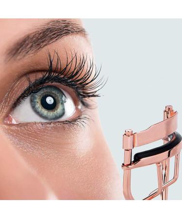 Professional Eyelash Pliers Set - Betoy Carbon Steel with 10 Replacement Rubber Bipads | Eyeline Pliers in Rose Gold & Silver - Buy Online on GoSupps.com
