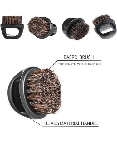 Professional Beard and Mustache Brush Set for Men - Hair Salon Tools for Shaving, Cleaning, and Styling - Black - Buy Online on GoSupps.com