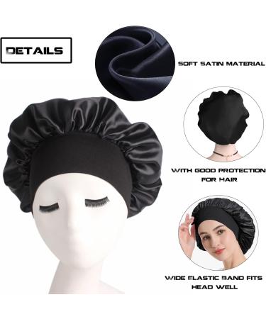 Mufekum Satin Hair Hood for Sleeping | Night Sleep Cap for Women & Girls | Ideal for Curly & Black Hair Care - Buy Online on GoSupps.com