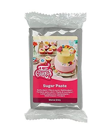 Funcakes Rollfondant Stone Gray: easy to use smooth flexible soft and flexible perfect for decorating cakes halal kosher and gluten -free 250 g - Buy Online on GoSupps.com