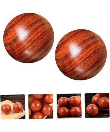 Solid Wood Massage Ball - 5.5cm Hand Roller | Mahogany Muscle Massager & Accessories for Relaxation - Buy Online on GoSupps.com