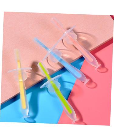 Partykindom Silicone Toothbrush Set for Toddlers - 12 Pack Infant Training Brushes for Gentle Teeth Cleaning - Buy Online on GoSupps.com