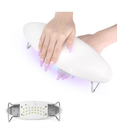 Nail Lamp Hand Rest Pillow 2 In 1 UV LED Nail Lamp with Arm Rest Cushion 48W Nail Dryer for Curing Fingernails Toenails Gel Nails Nail ArT Beauty Arm Rest Manicure Tool(White)