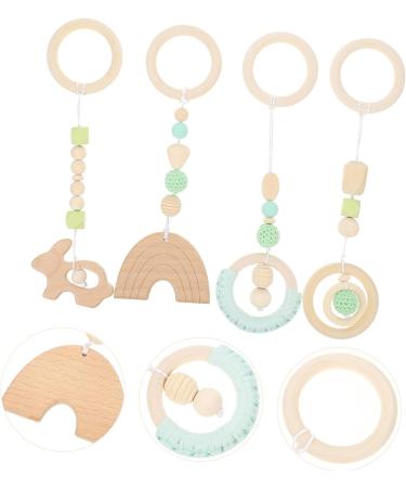 SAFIGLE 12 Pcs Baby Gym Accessories Set - Woody Plush Chew Toys for Children's Room Decor - Hemuhuan Greenx3pcs 26X8.5CMx3pcs - Buy Online on GoSupps.com