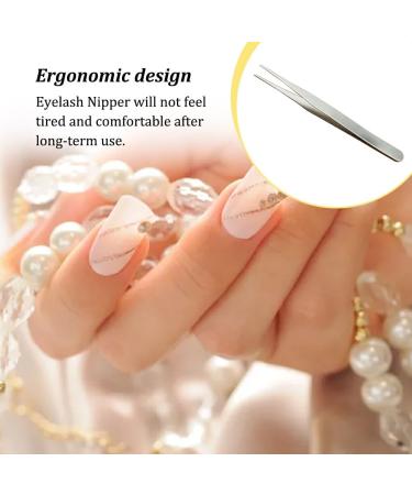 Dajidafu Eyelash Tweezers Stainless Steel High Precision Anti-static Curved Eyebrow Nipper Lash Supplies Eyewinker Extension Tools 10 - Buy Online on GoSupps.com