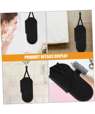 Mikinona 2pcs Black Storage Bag Hair Curler Pouch Hair Iron Silicone Bag Hair Rollers 29.50X13.50X2.00CM Black - Buy Online on GoSupps.com