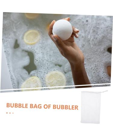 Baluue 12pcs Foaming Mesh Cleansing Bag Soap Saver Mesh Net Soap Bags Drawstring Soap Sack Mesh White Pp - Buy Online on GoSupps.com