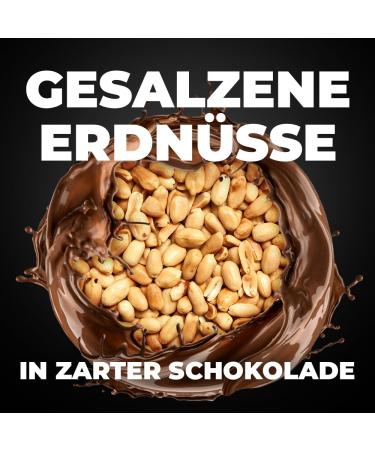 Mr Fudgestoo Salted Peanuts in Dessert Chocolate | Premium 80g Gourmet Confectionery for Luxurious Enjoyment - Buy Online on GoSupps.com