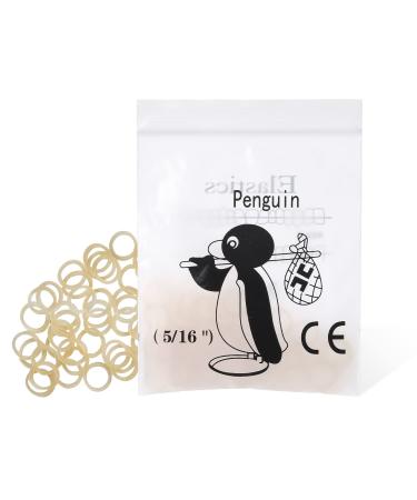 LVCHEN 500 pcs Rubber Bands for Braces elastics Penguin 3.5 Ounces Heavy Rubber Traction Bands 5/16 (100 Pieces/Pack)