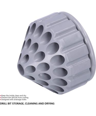 Bur Organizer Drill Bit Tap Stand Rotatable Large Storage Capacity with Drainage Holes for Grinding Tools for Parts - Buy Online on GoSupps.com