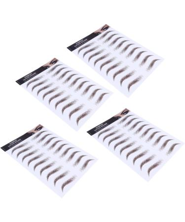 FOMIYES 16 Pcs Eyebrow Stickers Make up Kit Brow Shaper Stencil 6d Hair-like Eyebrows Stickers Makeup Tools - Buy Online on GoSupps.com