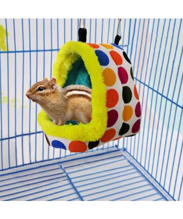 Winter Warm Bird Hanging Hammock: Plush Parrot Nest House Bed for Conure, Lovebird, Budgie, Parakeet, Cockatiel - Cozy Pet Cave Toy & Cage Accessory (Medium) - Buy Online on GoSupps.com