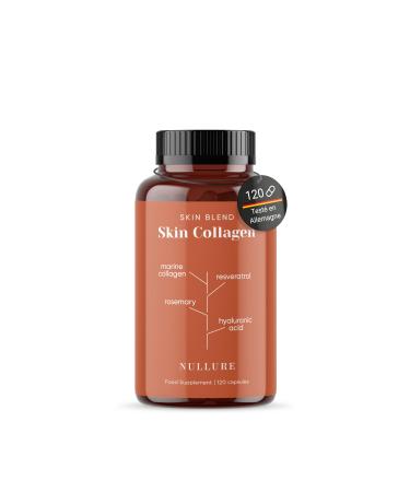 Marine Collagen and Hyaluronic Acid | Pure Peptane F | Natural Anti-Wrinkle Formula + Vitamin C + Marine Magnesium + Resveratrol + Coenzyme Q10 | 120 Capsules | No Excipient