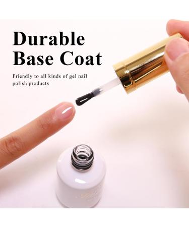 Imtiti Gel Base Coat No Wipe Base Coat For Gel Nail Polish Soak Off UV Led Upgraded Formula Long Lasting For Home Salon DIY Nail Manicure 15ML - Buy Online on GoSupps.com