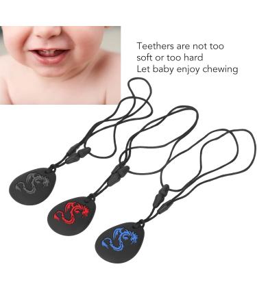 Buy Baby Bite Ring Necklace Set - 3 Silicone Chewing Toys for Girls | Calming & Coolable Teething Relief - Buy Online on GoSupps.com