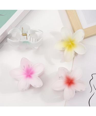 JOYOYO 4 Pcs Matte Flower Hair Clips | 3 Inch Medium Claw Clips for Women & Girls - Buy Online on GoSupps.com