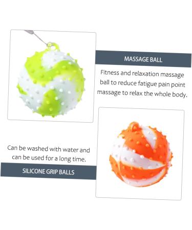 Beavorty Silicone Hand Exercise Balls - Finger Strengthening & Rehabilitation Massage for Hand Muscles - Portable Medium Orange Handle - Buy Online on GoSupps.com