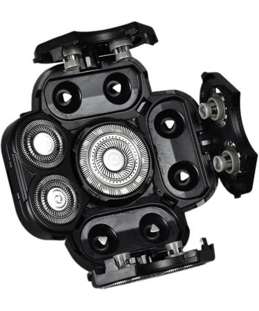 Attachement de la t te de rasoir lectrique - 9 Blade Double Track Raser Remplacement Fast lisse Universal Rotary Shaver Pi ces 3 54x3 54 pouce Retabolique cheveux chauve humide | Utilisation quot Black - Buy Online on GoSupps.com