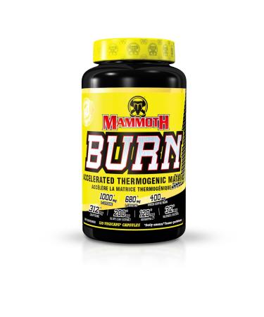 Mammoth Burn | Fat Burner Weight Loss Supplement | 120 Capsules