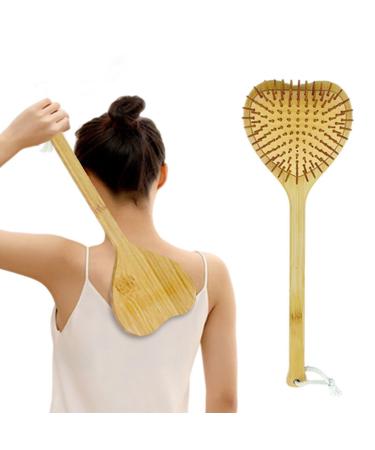Sacjkt back scratch wood back scratch back scratch hand with long handle lovely back scratch for back and waist scratch -hand back massage (40cm wood color)