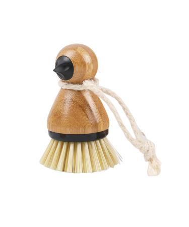 ZAANU Coffee Cleaning Brush Wooden Handle Hard Nylon Brush Head Dusting Brushes Kitchen Coffee Cleaning Brush (Bird)/922 (Color : Bird)