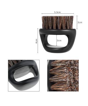 Round Grip Razor Brush (Black) - Premium Shaving Brush for Effortless Lathering | International Shipping Available - Buy Online on GoSupps.com