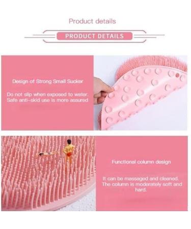 Yodaoli Shower Foot & Back Scrubber Mat - Non-Slip Silicone Massage Pad with Suction Cups | Foot Massager for Ultimate Shower Relaxation (Orange) - Buy Online on GoSupps.com