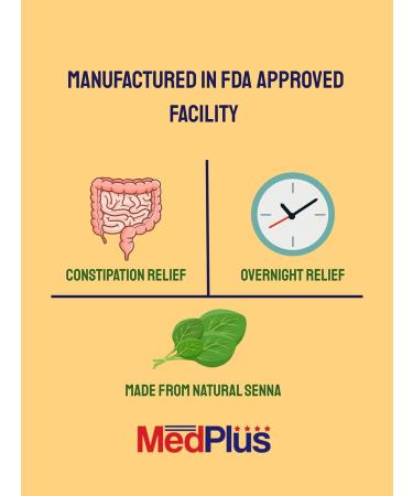 MedPlus Natural Vegetable Laxative - Senna Syrup 8.8mg/5ml - Constipation Relief - Chocolate Flavor - Compared to Senokot Syrup - Made in USA - Buy Online on GoSupps.com