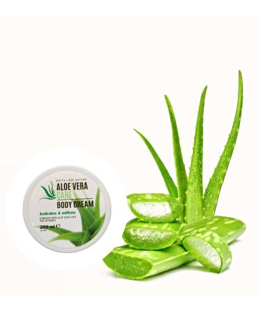 Shop Aloe Vera Body Cream with Vitamin E - Hydrating Vegan Skin Cream 200ml - Buy Online on GoSupps.com