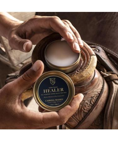 Caswell-Massey Healer All-Purpose Salve | Soothing Hand Cream with Beeswax & Essential Oils for Hands Cuticles & Lips - 1.5 Oz - Buy Online on GoSupps.com