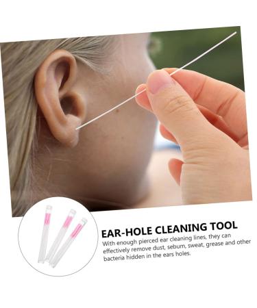 Healeved Ear Piercing Cleaning Line - Portable Ear Hole Cleaner for Daily Use - 20 Boxes of Convenient Ear Floss - Anti-blocking Rosy Earrings - 10X0.2CMx5pcs - Buy Online on GoSupps.com