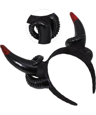 Cabilock Sheep Horns Headband Gothic Sheep Horn Hairbands Devil Horn Headband Animal Cartoon Show Headdress Photo Props for Fancy Dress Cosplay Costume - Buy Online on GoSupps.com