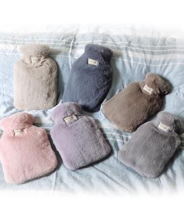 Penggenga Hot Water Bottle with Soft Fluffy Fur Cover - 2L Large Capacity for Menstrual Pain Relief Neck & Shoulder Warmth - Pink - Buy Online on GoSupps.com